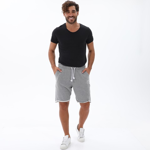 BODYTALK-Ανδρική αθλητική βερμούδα BODYTALK 1221D-956004 BDTKM STATEMENT γκρι