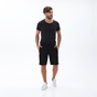 BODYTALK-Ανδρική αθλητική βερμούδα BODYTALK 1221D-958104 SSM TOUGH μαύρη