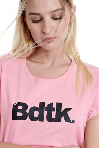 BODYTALK-Γυναικείο t-shirt BODYTALK 1201-900028 CARRY OVER SLIM ροζ