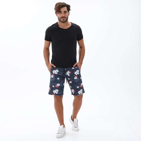 BODYTALK-Ανδρική αθλητική βερμούδα BODYTALK 1221-953204 μπλε floral