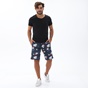 BODYTALK-Ανδρική αθλητική βερμούδα BODYTALK 1221-953204 μπλε floral