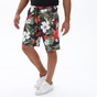 BODYTALK-Ανδρική αθλητική βερμούδα BODYTALK 1221-953204 μαύρη flloral