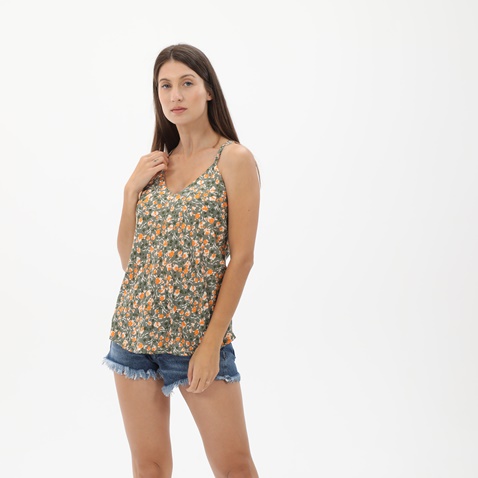 ATTRATTIVO-Γυναικείο top ATTRATTIVO 9915766 χακί floral