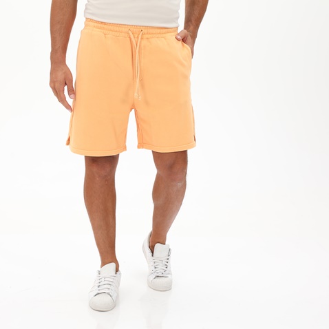 DIRTY LAUNDRY-Ανδρική sport βερμούδα DIRTY LAUNDRY DLMSB000011 OVERSIZED πορτοκαλί