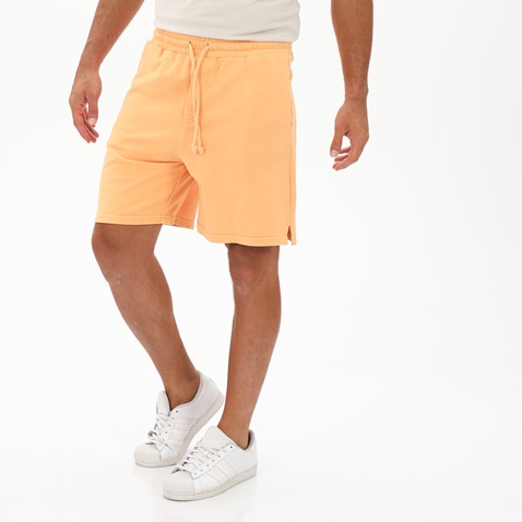 DIRTY LAUNDRY-Ανδρική sport βερμούδα DIRTY LAUNDRY DLMSB000011 OVERSIZED πορτοκαλί