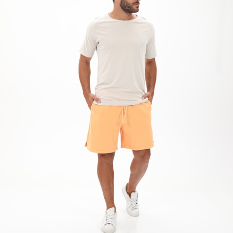 DIRTY LAUNDRY-Ανδρική sport βερμούδα DIRTY LAUNDRY DLMSB000011 OVERSIZED πορτοκαλί