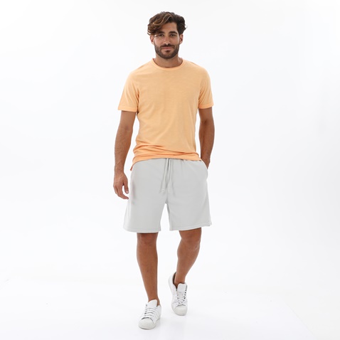 DIRTY LAUNDRY-Ανδρική sport βερμούδα DIRTY LAUNDRY DLMSB000011 OVERSIZED SHORT SB. γκρι