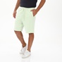 DIRTY LAUNDRY-Ανδρική sport βερμούδα DIRTY LAUNDRY DLMSB000016 LOOSE KNIT RAW EDGE πράσινη