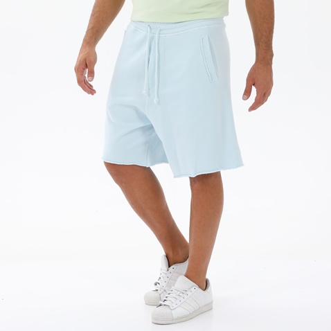 DIRTY LAUNDRY-Ανδρική βερμούδα DIRTY LAUNDRY DLMSB000018 ACID SB RELAXED FIT γαλάζια