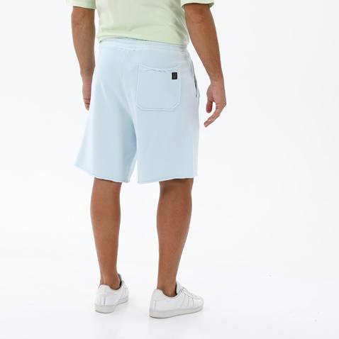 DIRTY LAUNDRY-Ανδρική βερμούδα DIRTY LAUNDRY DLMSB000018 ACID SB RELAXED FIT γαλάζια