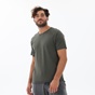 DIRTY LAUNDRY-Ανδρικό t-shirt DIRTY LAUNDRY DLMT000021 ORGANIC MODAL RAGLAN OPEN STIT
