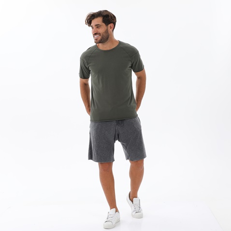 DIRTY LAUNDRY-Ανδρικό t-shirt DIRTY LAUNDRY DLMT000021 ORGANIC MODAL RAGLAN OPEN STIT