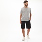 DIRTY LAUNDRY-Ανδρική μπλούζα DIRTY LAUNDRY DLMT000208 PURE LINEN FRONT PLACKET γκρι