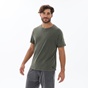 DIRTY LAUNDRY-Ανδρικό t-shirt DIRTY LAUNDRY DLMT000141 ROLLED SLEEVE ACID TEE χακί