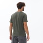 DIRTY LAUNDRY-Ανδρικό t-shirt DIRTY LAUNDRY DLMT000141 ROLLED SLEEVE ACID TEE χακί