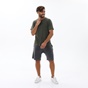 DIRTY LAUNDRY-Ανδρικό t-shirt DIRTY LAUNDRY DLMT000141 ROLLED SLEEVE ACID TEE χακί