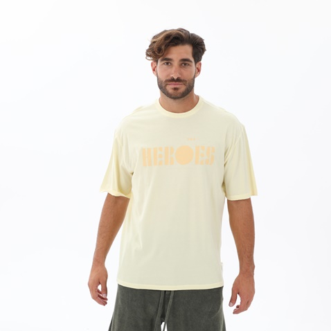 DIRTY LAUNDRY-Ανδρικό t-shirt DIRTY LAUNDRY DLMT000387 HEROES OVERSIZED T-SHIRT 