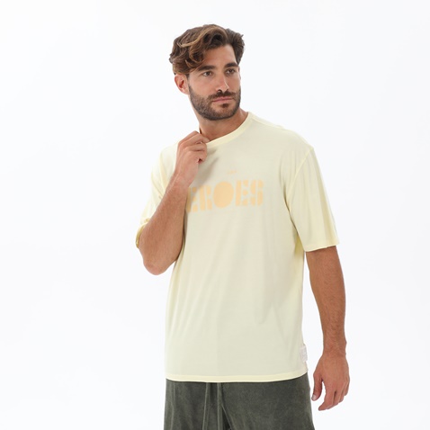 DIRTY LAUNDRY-Ανδρικό t-shirt DIRTY LAUNDRY DLMT000387 HEROES OVERSIZED T-SHIRT 
