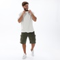 DIRTY LAUNDRY-Ανδρικό oversized t-shirt DIRTY LAUNDRY DLMC000043 OVERSIZE RIB DETAIL γκρι