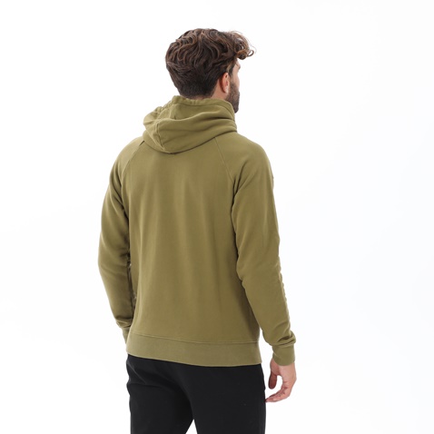 DIRTY LAUNDRY-Ανδρική φούτερ ζακέτα DIRTY LAUNDRY DLMF000078 SPECIAL CUT RAGLAN FZIP λαδί