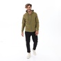 DIRTY LAUNDRY-Ανδρική φούτερ ζακέτα DIRTY LAUNDRY DLMF000078 SPECIAL CUT RAGLAN FZIP λαδί