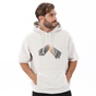 DIRTY LAUNDRY-Ανδρική φούτερ μπλούζα DIRTY LAUNDRY DLMH000050 GRADIENT NOW OVERSIZED HOODIE εκρού