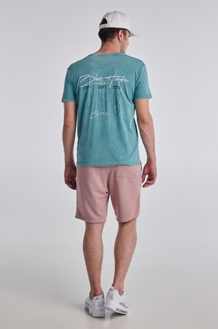 BLUE HUNTER-Unisex t-shirt BLUE HUNTER 22003010919 SMILE μπλε