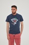BLUE HUNTER-Ανδρικό t-shirt BLUE HUNTER 23001011505 CHERRY ανθρακί