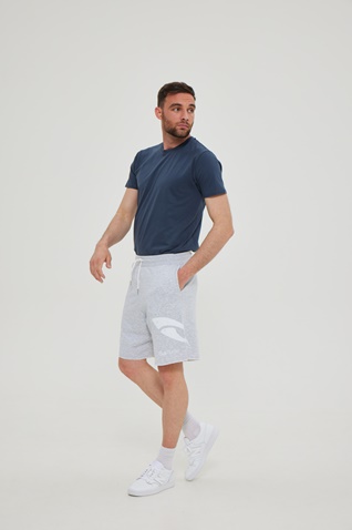 BLUE HUNTER-Ανδρική βερμούδα BLUE HUNTER 23001050104 EVERYDAY γκρι μελανζέ