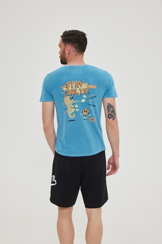 BLUE HUNTER-Unisex t-shirt BLUE HUNTER 23003011126 SEAHORSE μπλε