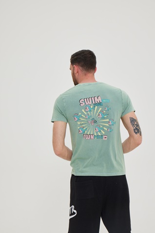 BLUE HUNTER-Unisex t-shirt BLUE HUNTER 23003011328 PIRANCHAS πράσινο