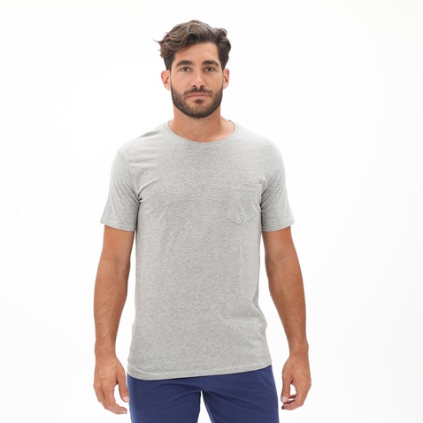 RUN-Ανδρικό t-shirt RUN  21K9091201 BOX 16 RUN γκρι