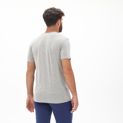 RUN-Ανδρικό t-shirt RUN  21K9091201 BOX 16 RUN γκρι