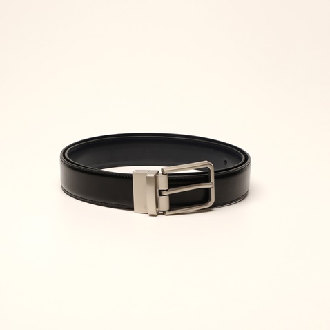 MARTIN & CO-Ανδρική ζώνη MARTIN & CO 121-122-0003 DOUBLE FACE μπλε μαύρη