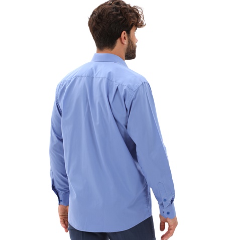 MARTIN & CO-Ανδρικό πουκάμισο MARTIN & CO 122-52-0100 REGULAR FIT μπλε