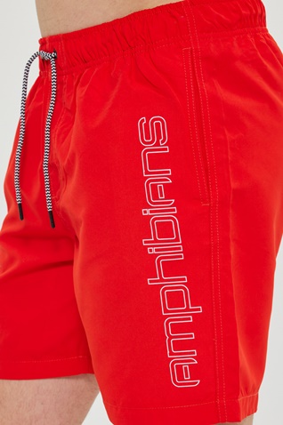 BLUE HUNTER-Ανδρικό μαγιό σορτς BLUE HUNTER 23001240106 M AMPHIBIANS TRUNK κόκκινο