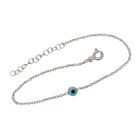 JEWELTUDE-Γυναικείο ασημένιο βραχιόλι JEWELTUDE 15625 ματάκι