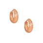 JEWELTUDE-Γυναικεία ασημένια σκουλαρίκια huggies JEWELTUDE 15636 ροζ