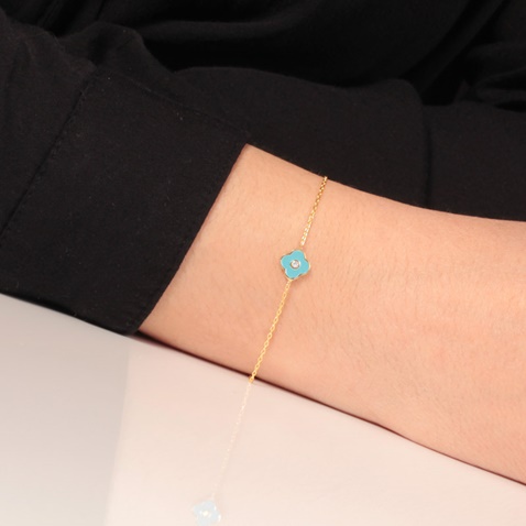 JEWELTUDE-Γυναικείο ασημένιο βραχιόλι JEWELTUDE 17002 κίτρινο