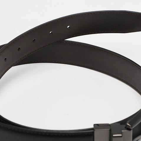 MARTIN & CO-Ανδρική ζώνη MARTIN & CO 123-122-0001 μαύρη καφέ