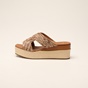 JOY'S-Γυναικεία flatforms JOY'S DV 1099-2687 καφέ
