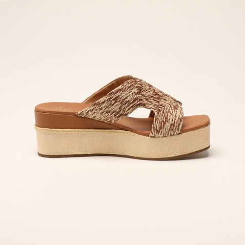 JOY'S-Γυναικεία flatforms JOY'S DV 1099-2687 καφέ