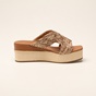 JOY'S-Γυναικεία flatforms JOY'S DV 1099-2687 καφέ