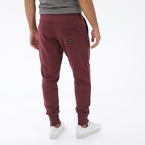 BODYTALK-Ανδρικό παντελόνι φόρμας jogger BODYTALK 1222-957000 μπορντό