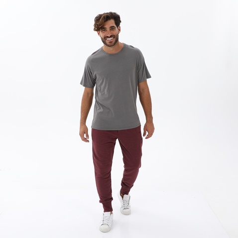 BODYTALK-Ανδρικό παντελόνι φόρμας jogger BODYTALK 1222-957000 μπορντό