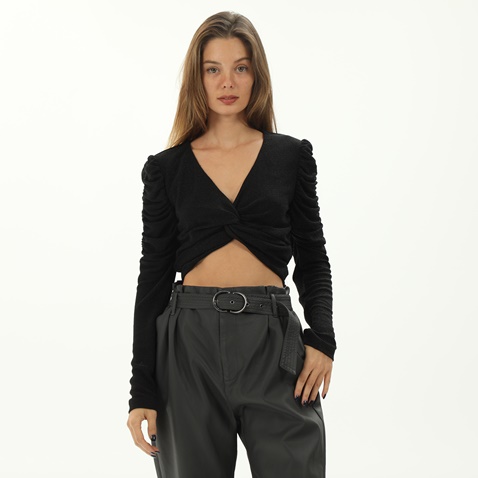 'ALE-Γυναικείο cropped top 'ALE 8916137 μαύρο