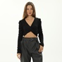 'ALE-Γυναικείο cropped top 'ALE 8916137 μαύρο