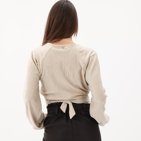 ATTRATTIVO-Γυναικεία μπλούζα ATTRATTIVO 9915477 μπεζ