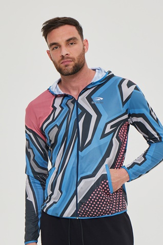 BLUE HUNTER-Unisex jacket BLUE HUNTER 23003260400 U QD CROSS πολύχρωμο