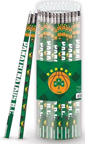 ΧΑΡΤΙΝΗ ΠΟΛΗ-Ξύλινο μολύβι PAO BASKETBALL HP.BTS.PNC.006 
